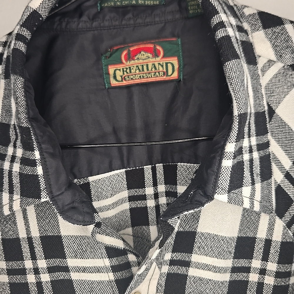 Greatland Sportswear Plaid Shirt With Pearl Snaps